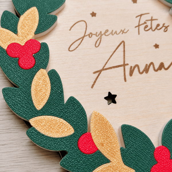 BOULE NOEL COURONNE DETAILS