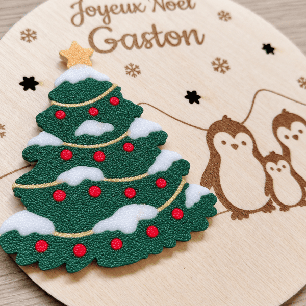 BOULE NOEL PINGOUINS DETAILS